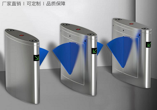 人臉識別測溫道閘門禁